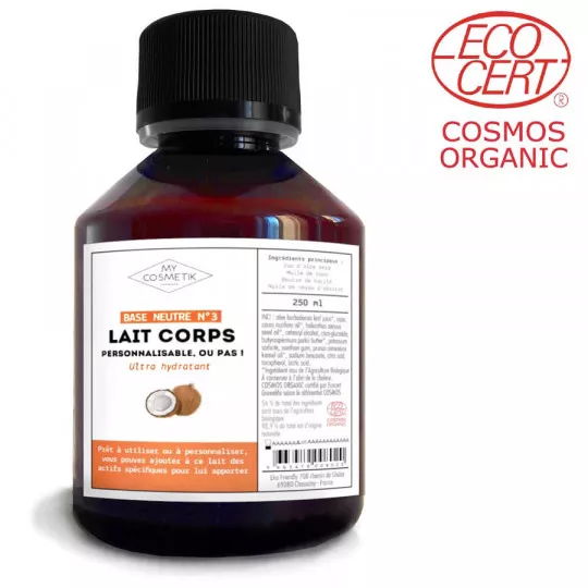 Base neutre de lait pour le corps (cosmos) personnalisable